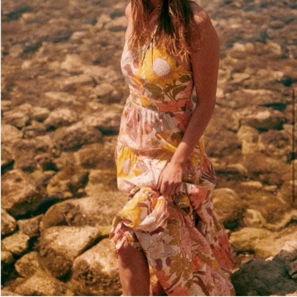 Sezane Billie Dress 70s Boho Floral sz34 - Picture 9 of 11